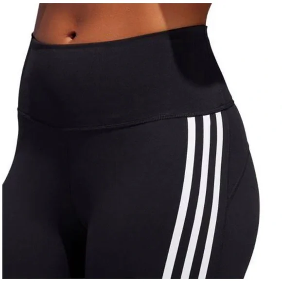 Adidas Believe This High-Rise 3-Stripe Tights - Picture 3 of 8